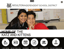 Tablet Screenshot of moultonisd.net